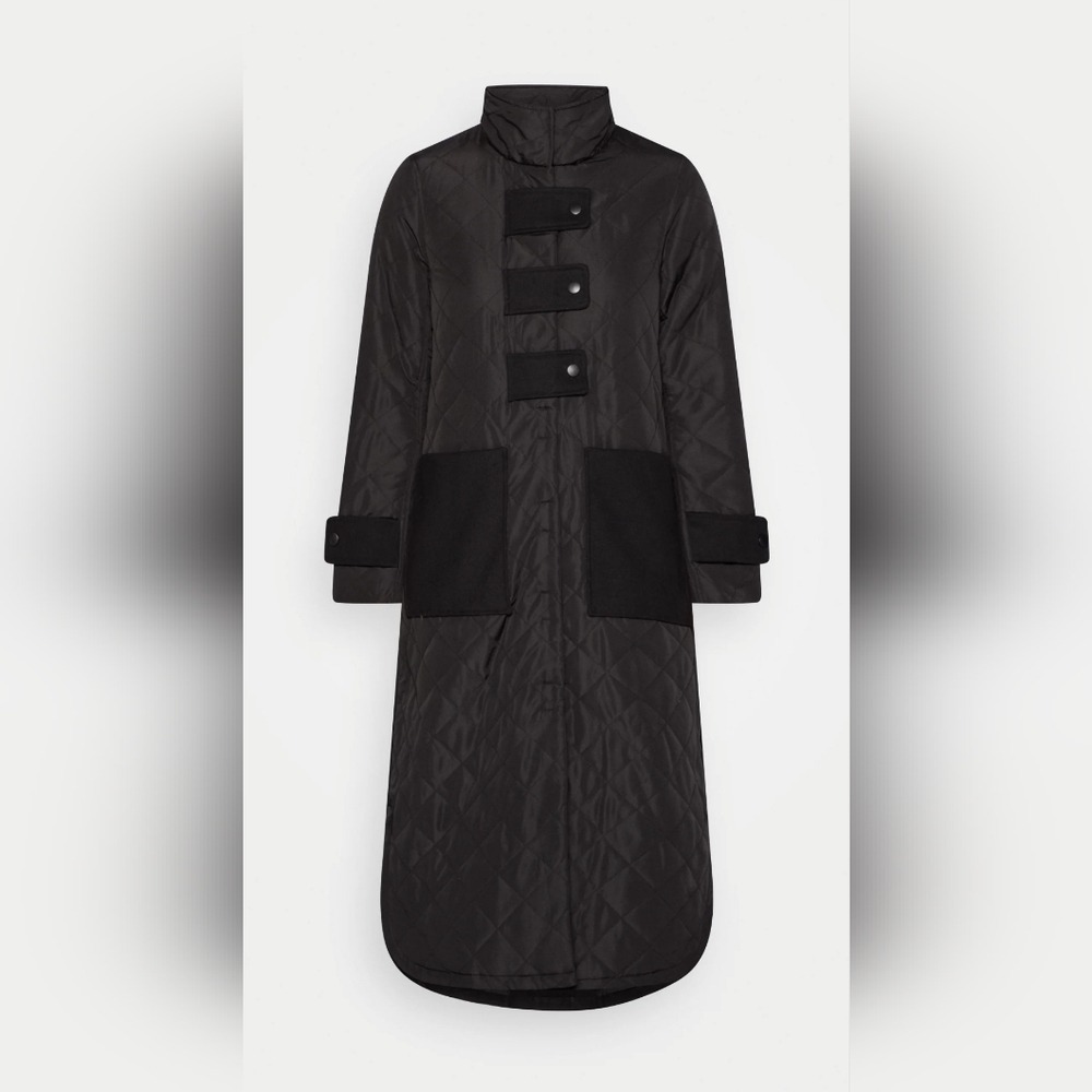 [NEW] Military Inspired Lightweight Quilted Coat Size 36